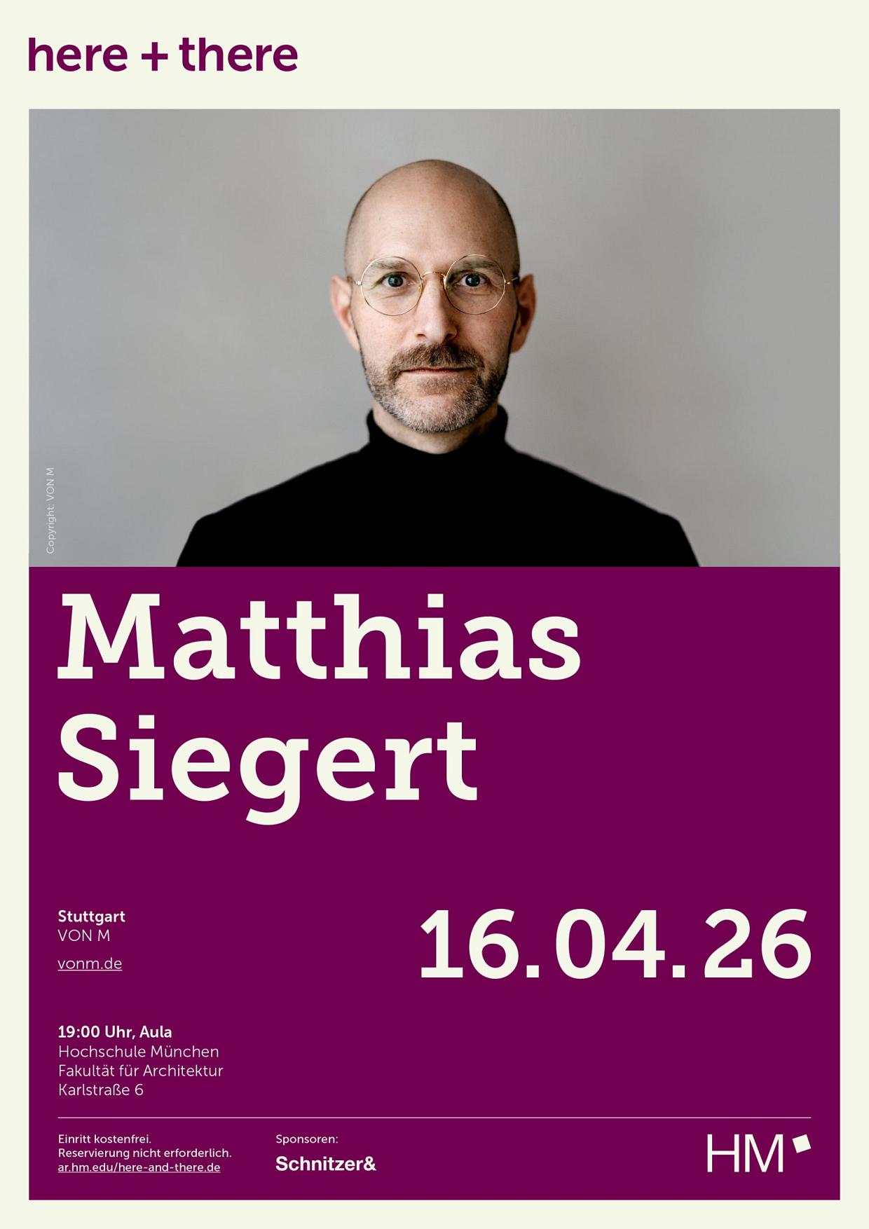 Vortrag von Matthias Siegert, Hochschule München